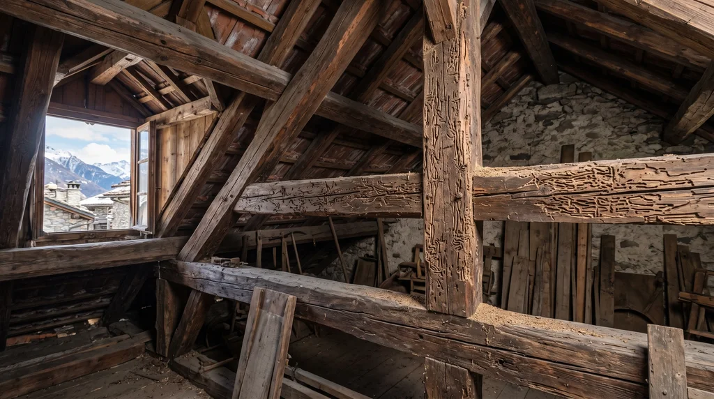 Bois de structure et charpente — sondage des bois — Termites à Nice